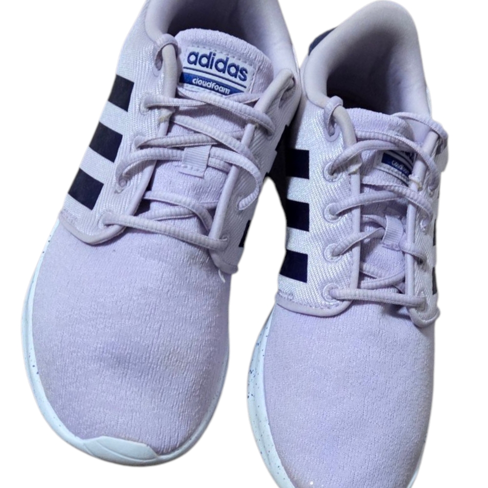 Adidas Cloudfoam Purple Sneakers Women's Size 6 US